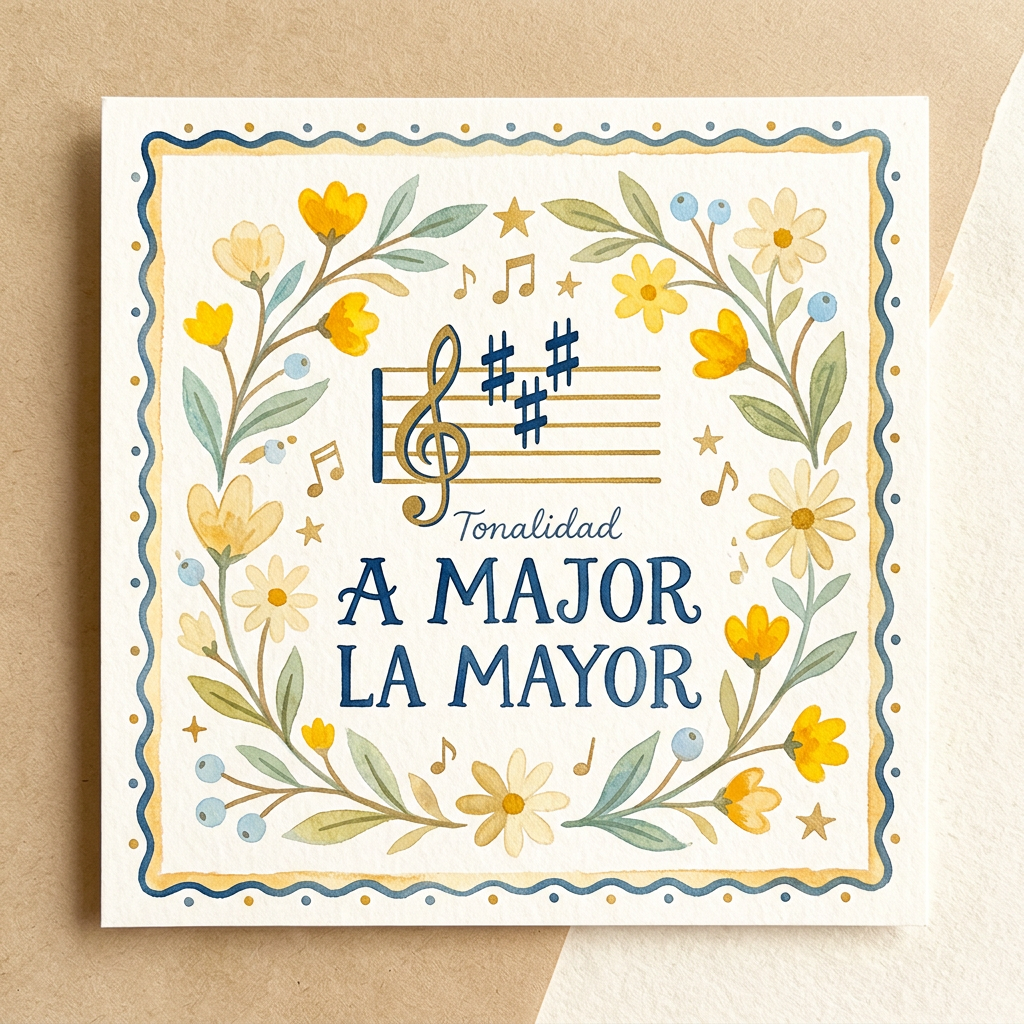 La Tonalidad deLa mayor. Estudiar música divirtiéndote. Ir bajando con el ratón la explicación